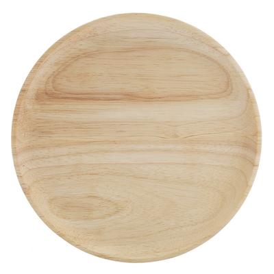 Elegant Round Wood Tea Tray Sushi Snacks Fruits Serving Plate Dish for Home Restaurant 12.5cm