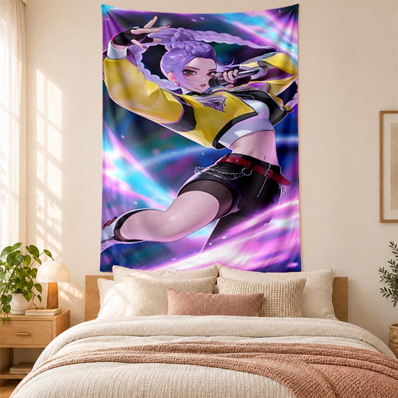 Tapiz Cazadores de Demonios Kpop alta calidad para decorar paredes de sala de estar, dormitorio, residencia estudiantil ideal como arte de pared para dormitorio o regalo de vacaciones