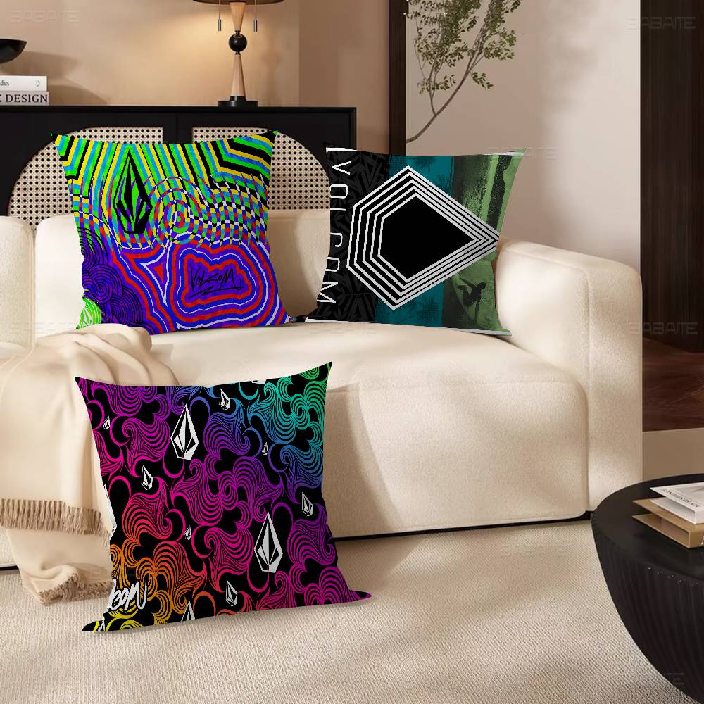 V-Volcom LOGO Personalized Pillow Cover Kids Bedroom Wild Party Decor Pillowcase kid Birthday shower Gift