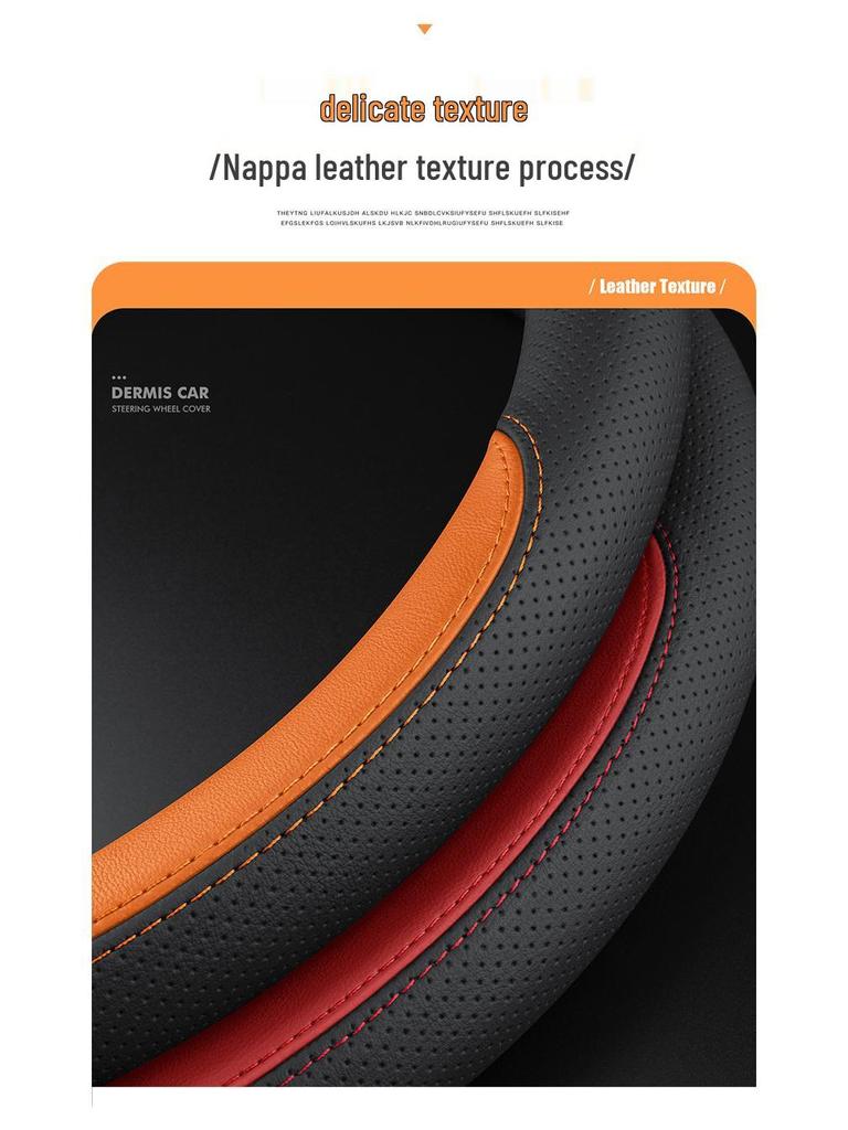 Ultra-Thin Genuine Leather Steering Wheel Cover for Chery Tiggo & Arrizo Models