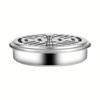 1 Pc Stainless Steel Mosquito Coil Tray Holder, Covered Household Ashtray, Outdoor Mosquito Coil Box for Living Room and Bedroom