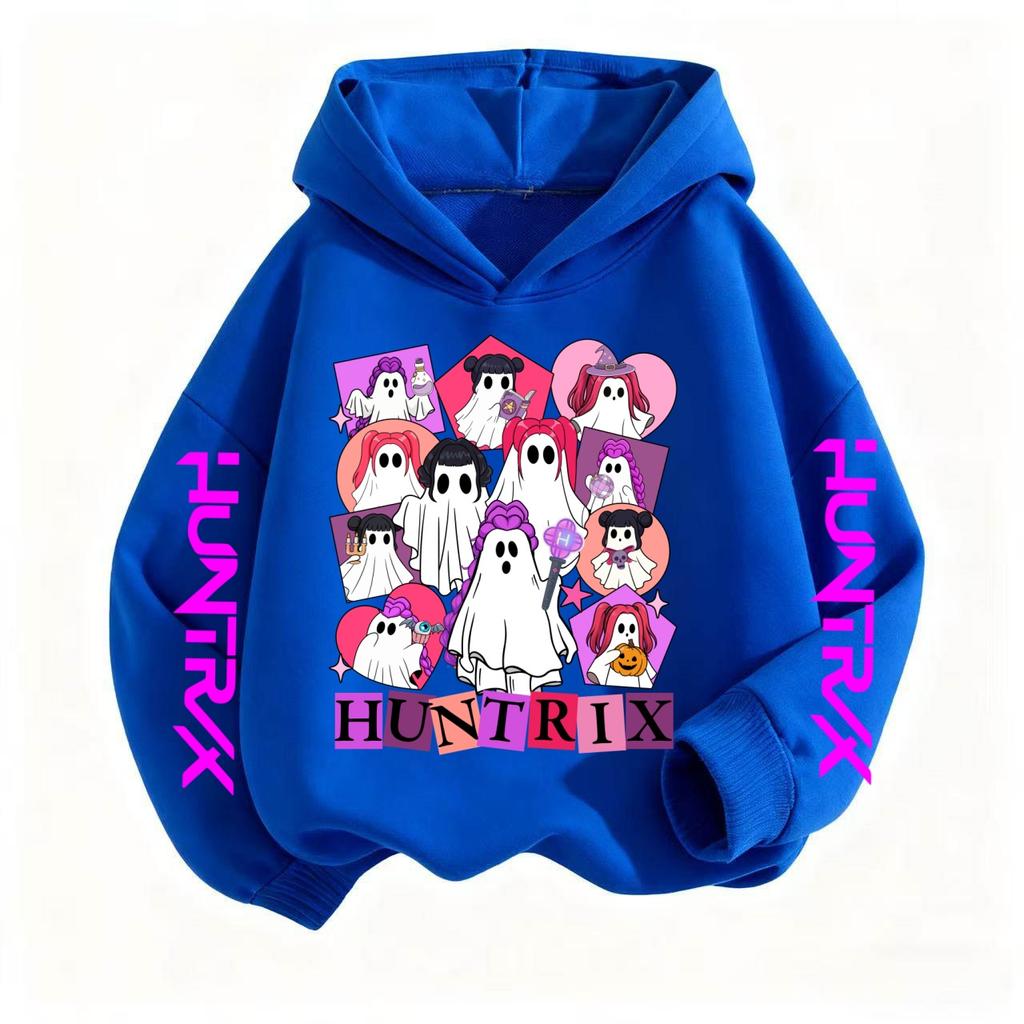 Halloween Kpop Witch Hunting Children's Clothing, Girls' Spring and Autumn Hoodies, and Fashionable Casual Sportswear