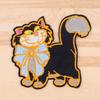 Cute Stitch Patches On Clothes Cartoon Black Cat Embroidered Patches Dogs Badges Iron On Patch DIY Clothing Accessories