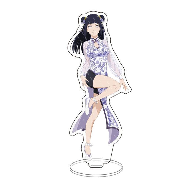 Japan Naruto Acrylic Stand Shippuden Uchiha Sasuke Sakura Desktop Decoration Doll anime figure character Xmas present 15cm