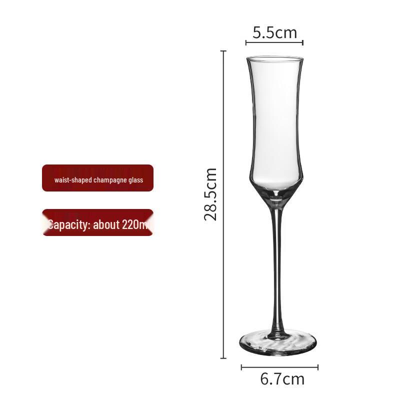 European Style Champagne Flute Wine Glass