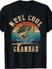 1PC Vintage Reel Cool Grandad Fish Fishing Shirt Father's Day T-Shirt,Regular Fit Casual Street