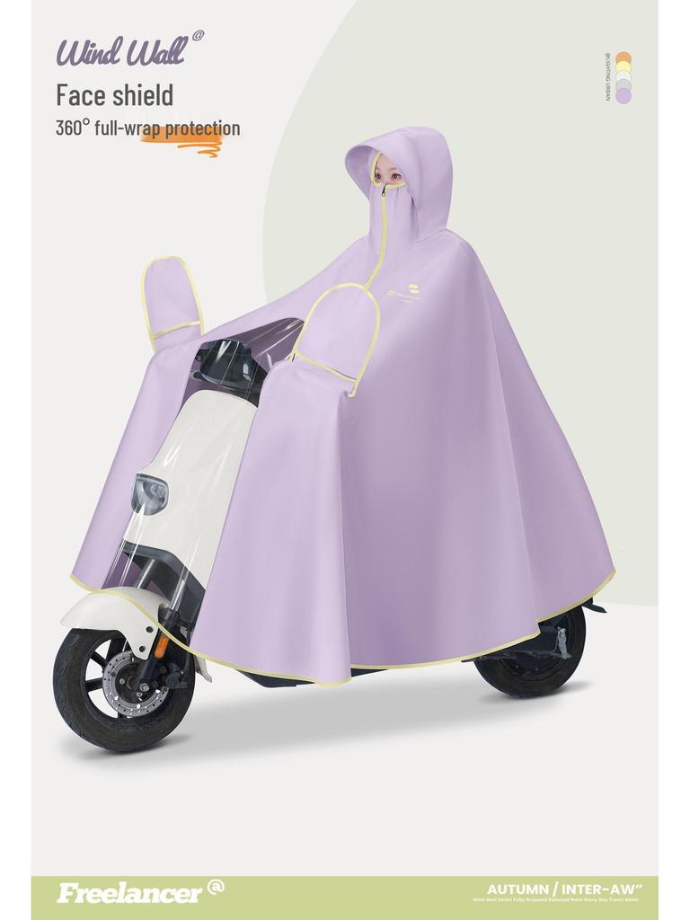 Universal Electric Vehicle Raincoat: Riot-Proof, Oxford Cloth, Unisex Poncho, Plus Size, Long Style Motorcycle Cover
