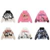 VALLEY Autumn/Winter 2025 Hip Hop High Street Retro Print Zipper Hoodie