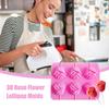 lollipop mold 6 Holes Flower Rose Silicone Food Grade Baking Accessories Non-Stick Chocolate Candy Fondant Kitchen making Molds