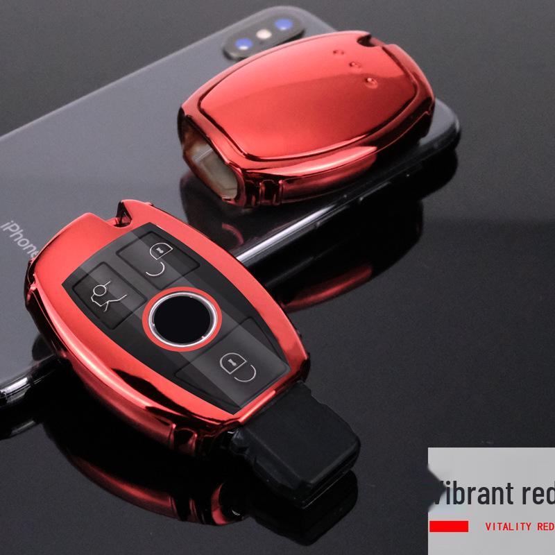 Mercedes TPU Soft Rubber Key Cover - Full Wrap Remote Control Smart Key Shell