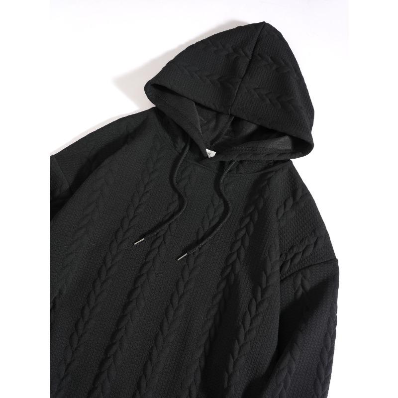 Men's Solid Color Hoodie Casual Fashion Hooded Sweatshirt Versatile Long Sleeve Tops for Men, Multiple Colors Available