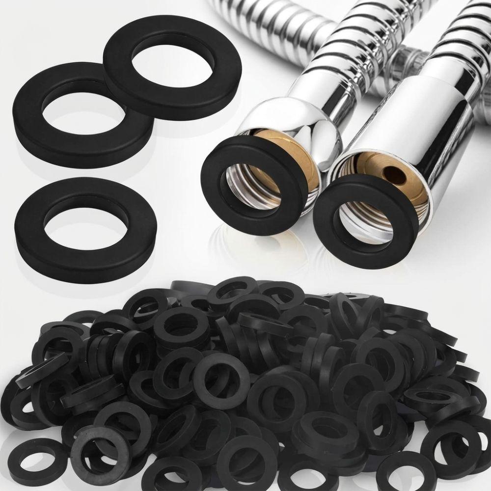 36/50/100Pcs Heat Resistant Flat Washer Gasket Leak Proof Pipe Sealing Ring For Garden Hose