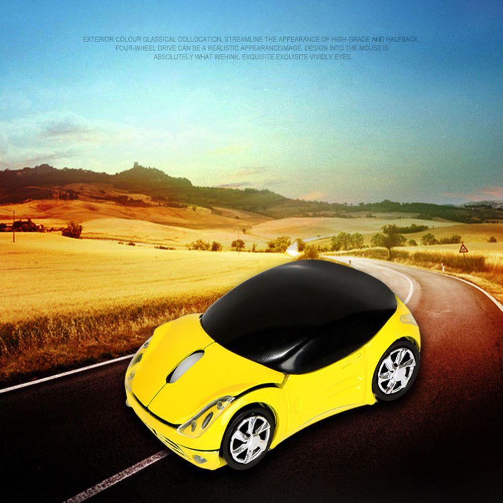 New Portable Gaming USB Receiver Optical 2.4GHz 3D Car Shape Wireless Mouse Mice