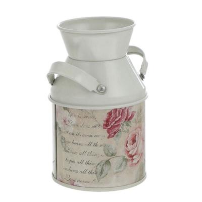 Creative Iron Art Metal Flower Vase Small Vintage Vase Bucket Nordic Iron Jar Container Home Room