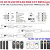 Professioneller Konstantspannungs-LED-Controller DC12-24V RF2.4GHz LED-Streifen-Treiber Dimmbar/CCD/RGB PWM LED-Dimmer Zuhause