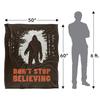 Ephemera DonÂ´t Stop Believing Silky Bigfoot Supersoft Blanket
