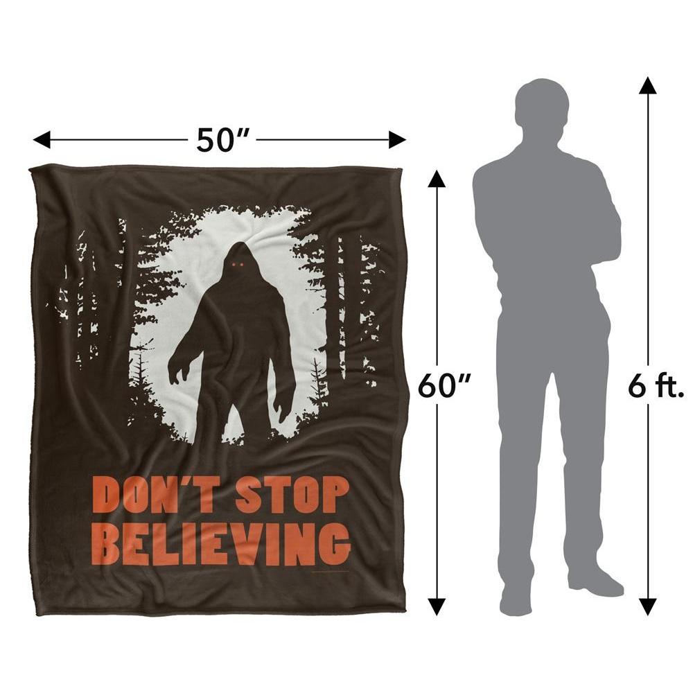 Ephemera DonÂ´t Stop Believing Silky Bigfoot Supersoft Blanket