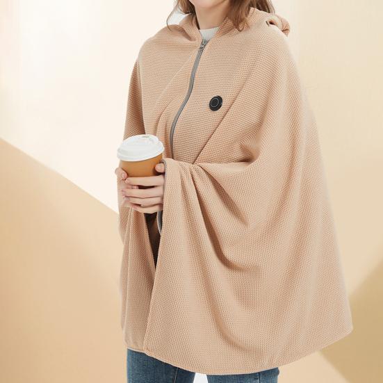 Heated Shawl Wrap USB Powered Heating Scarf Women Electric Blanket Portable Wireless Heated Blanket Bag with 3 Heat Settings
