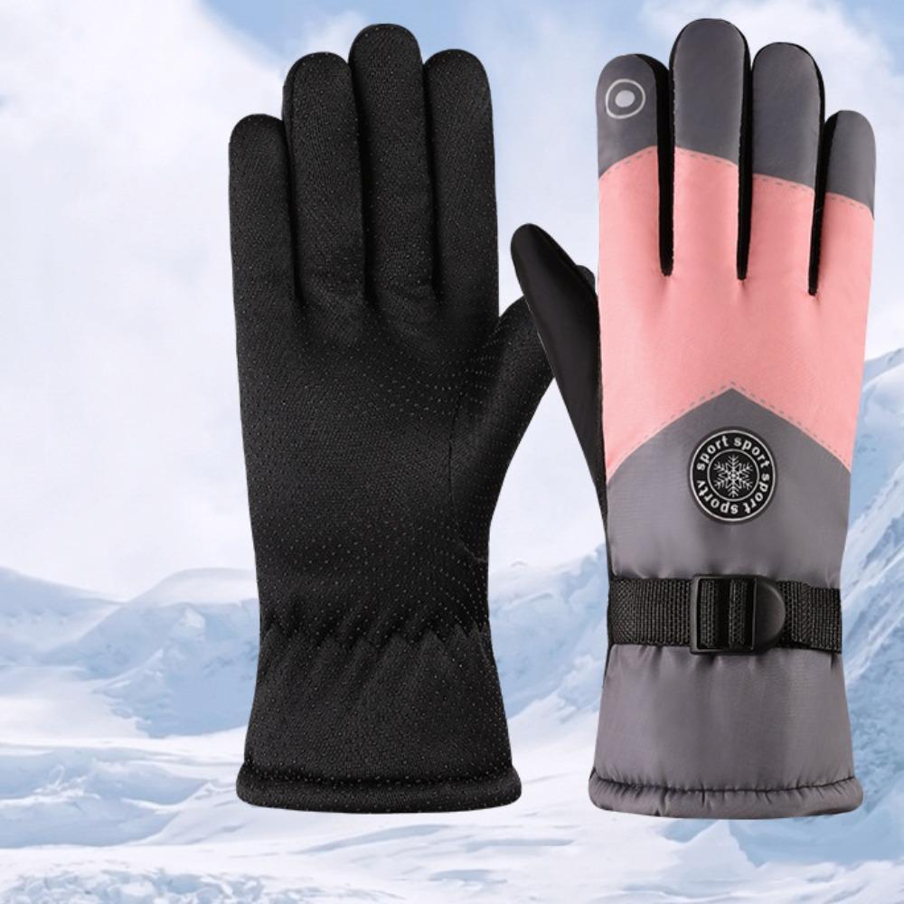 Touch Screen Touchscreen Snow Gloves Non-slip Riding Gloves New Winter Warm Mittens  Skiing