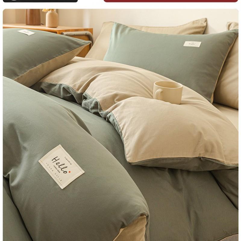 100% Cotton Single Bed Duvet Cover 150x200cm 180x220cm 200x230cm Dorm Student