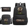 CR7 Ronaldo Backpack Football 67 Print School Bag With Shoulder Bag & Pencil Case For Student Boys Gift Daily Travel Rucksack