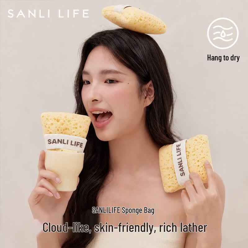 Sanli Soft Honeycomb Exfoliating Bath Sponge