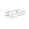 White/Black Bathroom Shelf Wall Mounted Shower Storage Rack Stainless Steel Bath Shampoo Holder Basket Holder Bath accessories
