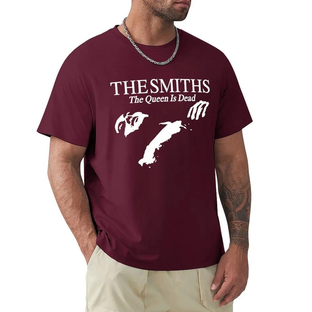 Men Cotton T Shirt Summer Tops The Smiths The Queen Is Dead - T-Shirt, 1980's Indie, Morrissey Bigger Size Homme Black T-shirt