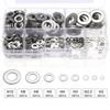 360pcs Stainless Steel Sealing Solid Gasket Washer M2 M2.5 M3 M4 M5 M6 M8 M10 Sump Plug Oil For General Repair Seal Ring Set