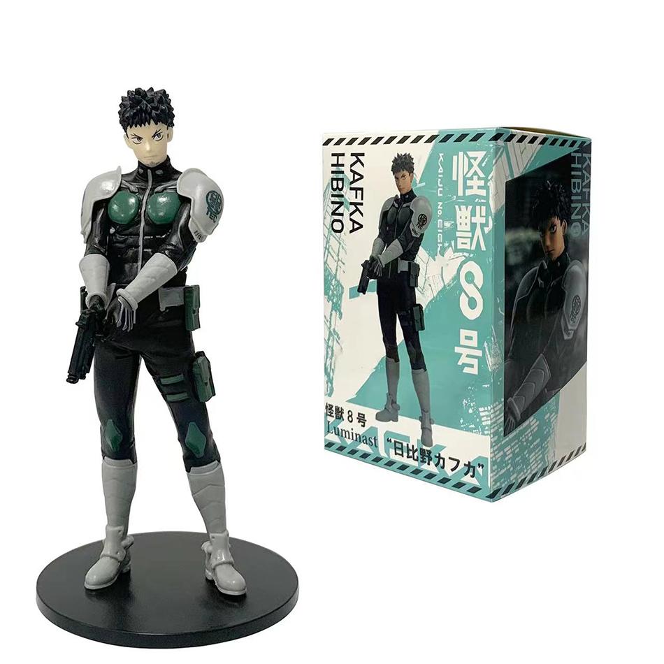 In Stock 1-4PCS Amine Kaiju No. 8 Figure Kafka Hibino Mina Ashiro Skeleton Creative PVC Model Toys Kids Action Statue Doll Gifts