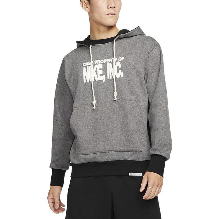 Nike Sudadera con capucha de baloncesto Dri-Fit Standard Issue para hombre Gris DQ5737-071