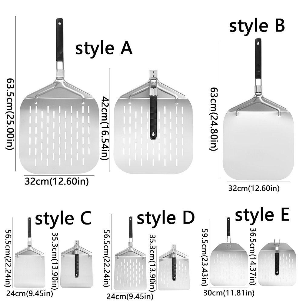 Long Handle Pizza Shovel Folding Pizza Transfer Tray Pizza Turning Shovel  Professional Kitchen