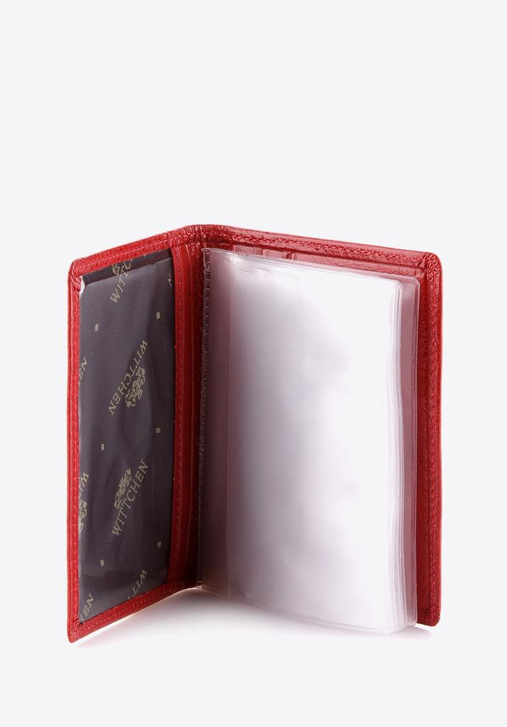 Porte-cartes de visite en cuir pour homme Wittchen Rouge Cuir véritable Rouge