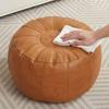 Round Pumpkin Pouf Cover Unstuffed Sofa Stool Cover Leg Bench Storage Bag  Bay Window