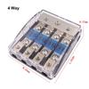 Zinc Alloy Nickel Plating Mini Fuse Holder Stereo Audio AFS Fuse Holder Power Distribution Block Fuse Box Car Audio Modification