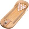 Mini Desktop Bowling Game Set – Wooden Tabletop Bowling Lane Arcade Toy, Office Stress Relief, Fun Christmas Gift