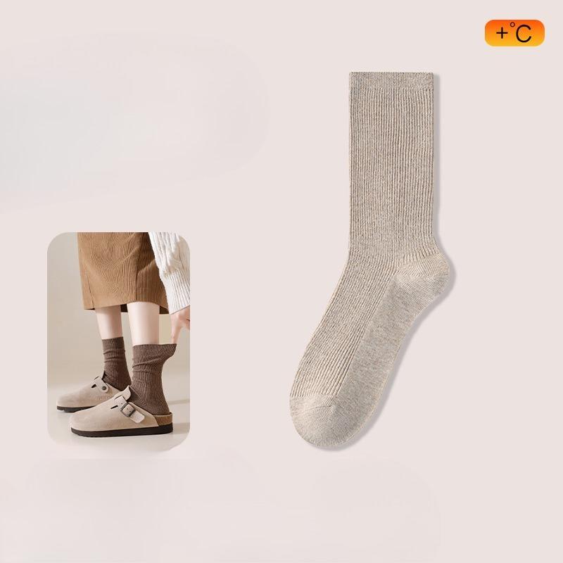 

Женская осенне-зимняя мода Новые хлопковые носки из чистого хлопка с махровой подкладкой 1 pair слоновая кость