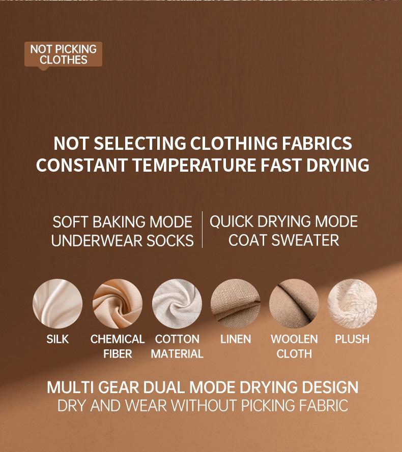 Compact Portable Clothes Dryer for Dorms and Travel - Ideal for Baby Clothes, Stackable Design