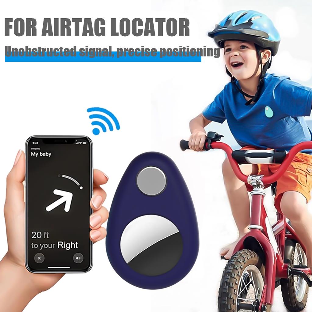 Airtag Holder for Kids Hidden with Safety Pin Anti Lost Silicone GPS Tracker Cover for Kids Elderly Luggage Backpack Clothes