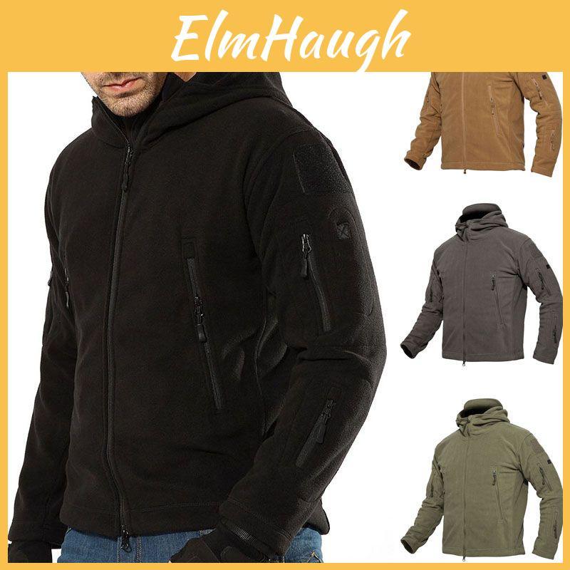 Winter Mens Outdoor Fleece Tactical Army Jacket Windproof Hiking Outwear Coats