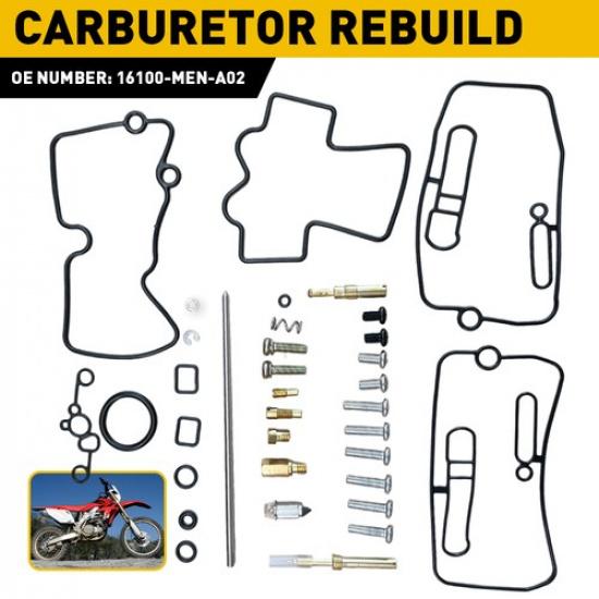 Carburetor Rebuild Carb Kit Repair For Honda CRF250X CRF250R 2004-2017 2005
