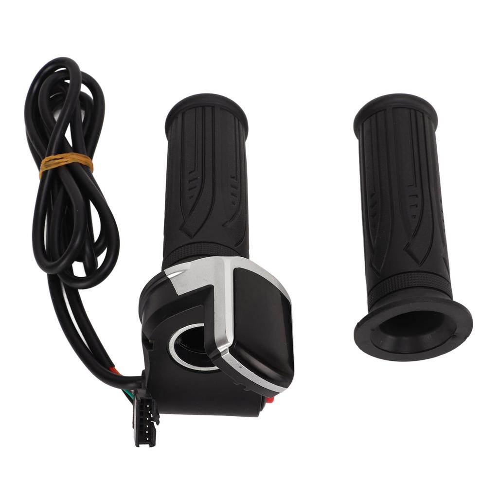 E Scooters Throttle Grip Comfortable Waterproof Adjustable Electric Bike Speed Governing Throttle Grip with LCD Display