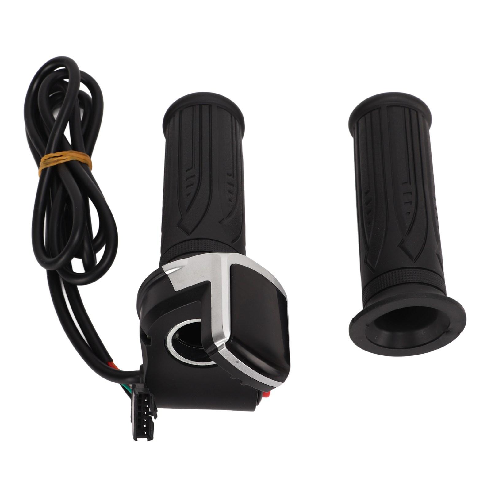 

E Scooters Throttle Grip Comfortable Waterproof Adjustable Electric Bike Speed Governing Throttle Grip with LCD Display