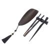 4pcs Set Durable Chinese Tea Tool Set Blackwood Material Wooden Tea Tools Set  For Gongfu Tea