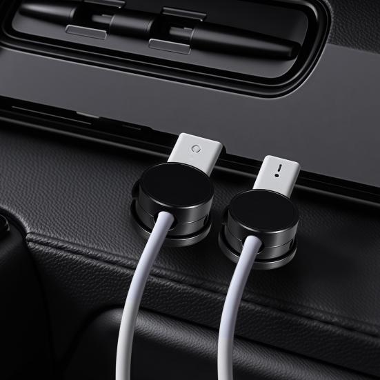 6 Pcs Magnetic Cable Clips Wire Holder Organizer Desk Cable Management Accessories for Office Car Desk Nightstand Computer