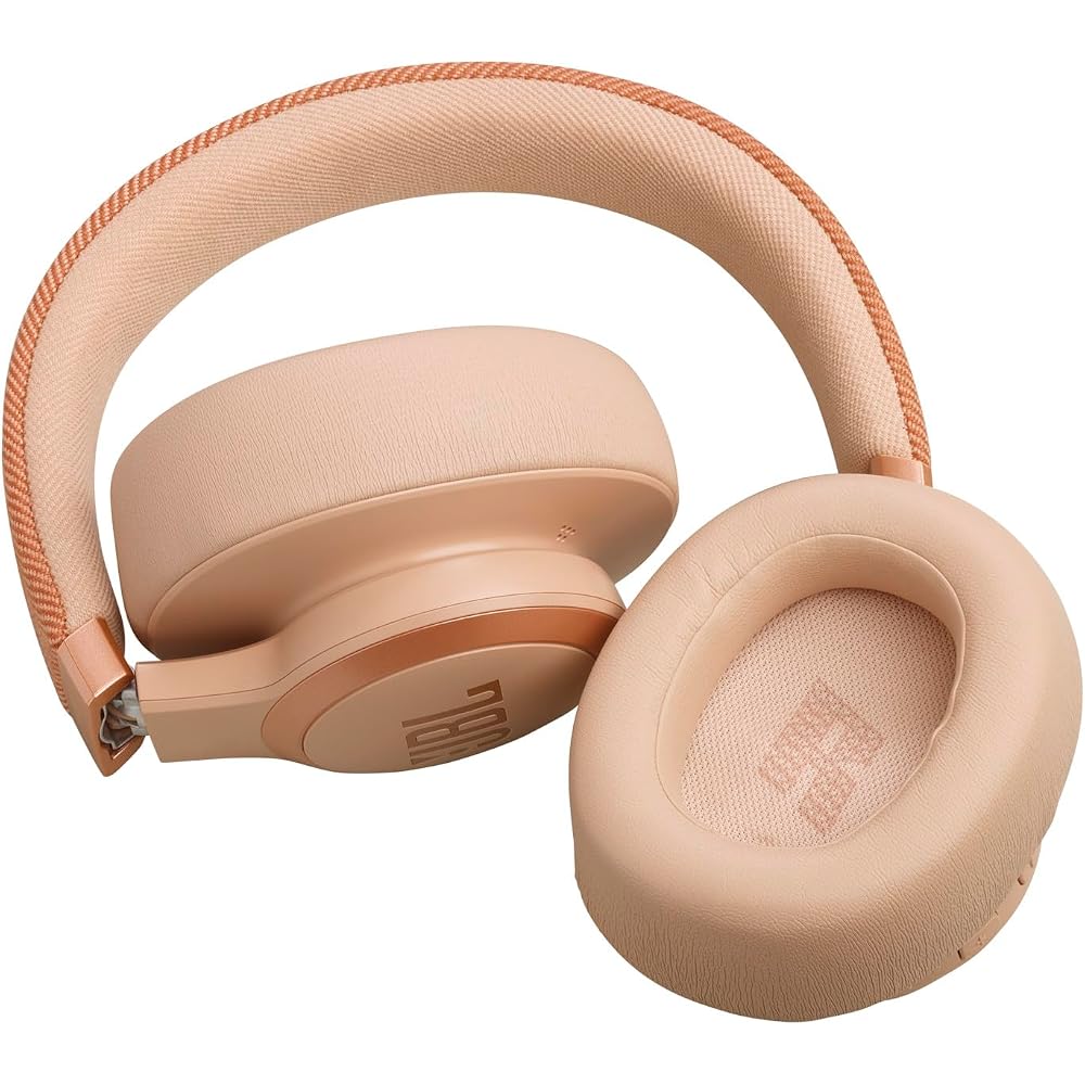 JBL LIVE 770 NC Style/Design/Hybrid Noise Cancelling/Bluetooth Enabled/Multipoint/Over-Ear Headphones/Sandstone/JBLLIVE770NCSAT