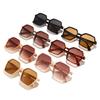 Men Women Oversized Sun Glasses Fashion Style Gradient Color Sunglasses Unisex Retro Square Frame Travel Goggle Shades Eyewear