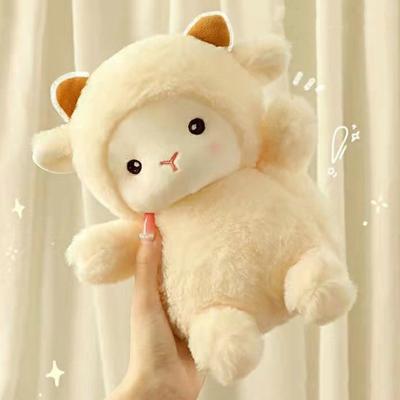 Sheep Plush Doll PP Cotton Fully Filled Super Cute Lamb Doll