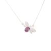 Amethyst Gemstone 925 Sterling Silver Zircon Jewelry Butterfly Pendant 0.50" CZP-12-7