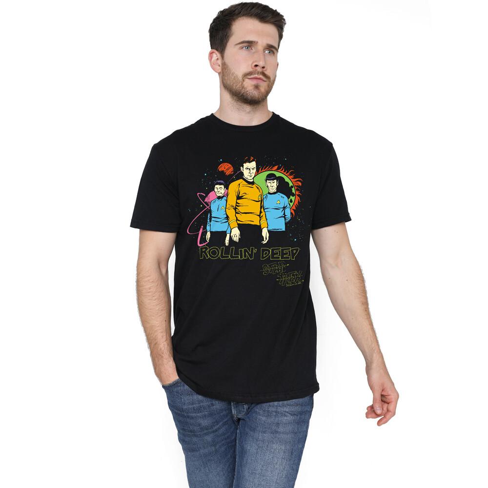 Star Trek Rollin Deep T-Shirt S-3XL Black XXXL